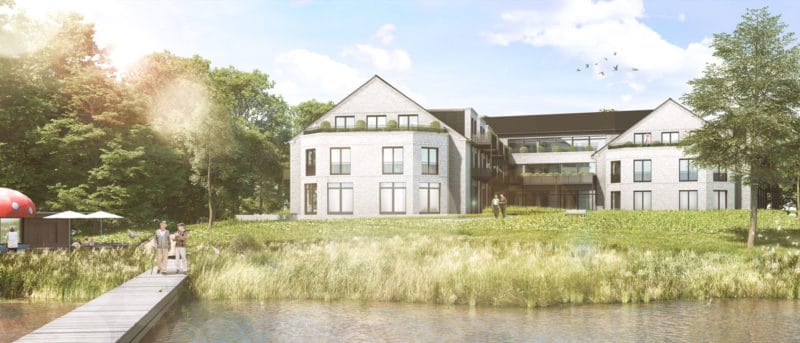 Moderne Residenzen am Wasser in Hahne Residenzen.